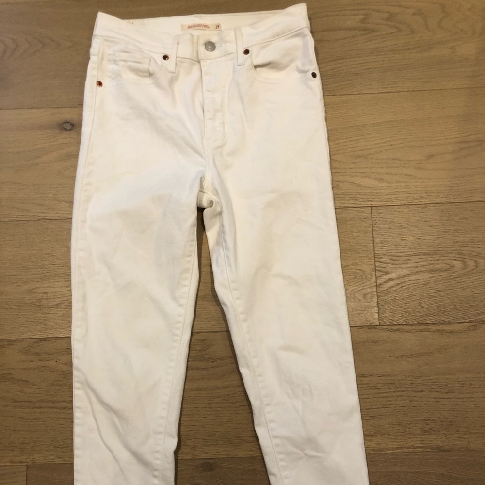 Levis white jeans